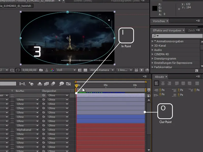 Tip dan trik untuk alur kerja di After Effects: Navigasi di Timeline