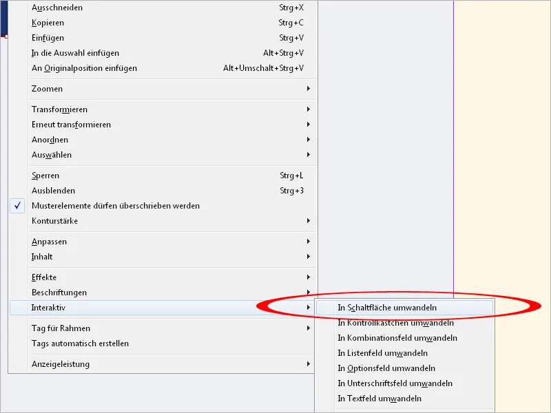 Schaltflächen und Links in InDesign