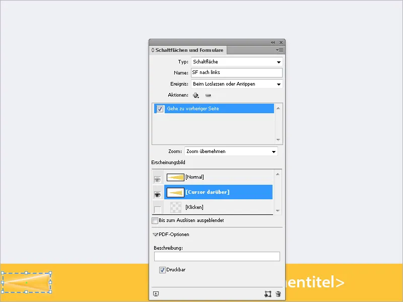 Schaltflächen und Links in InDesign