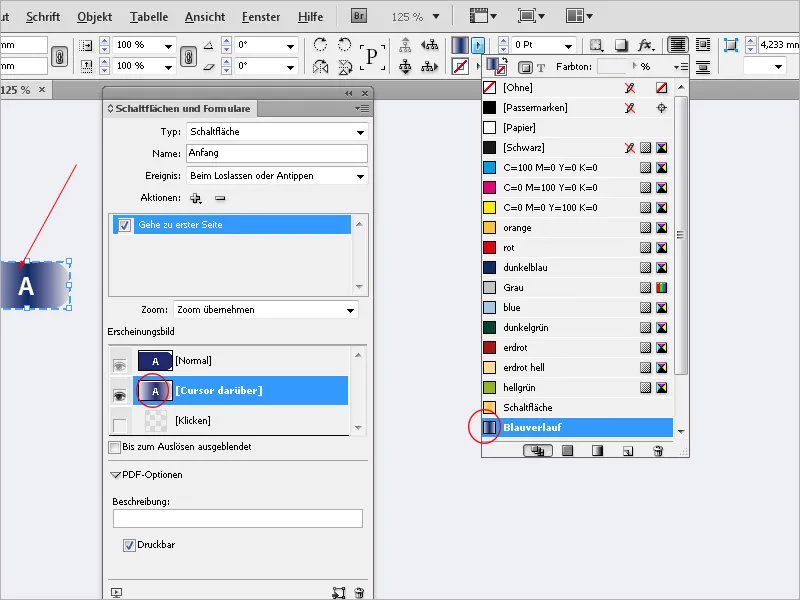 Schaltflächen und Links in InDesign