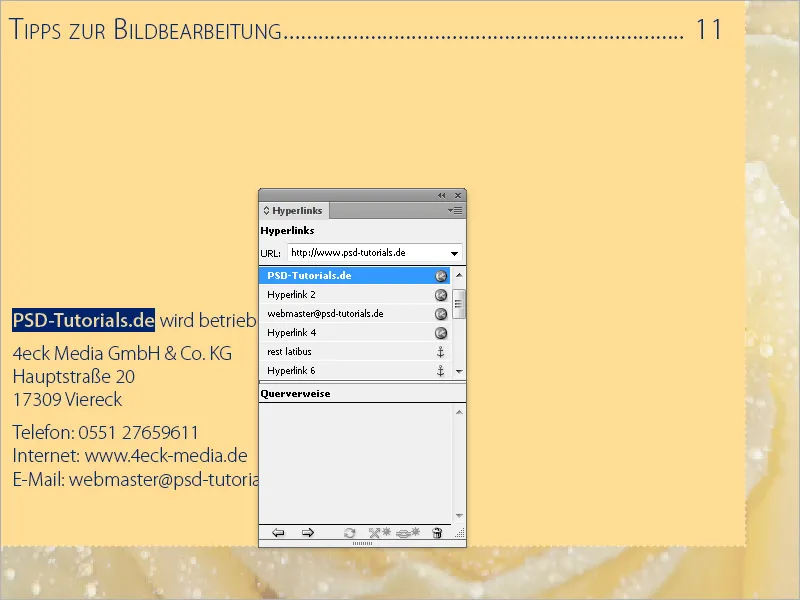 Schaltflächen und Links in InDesign