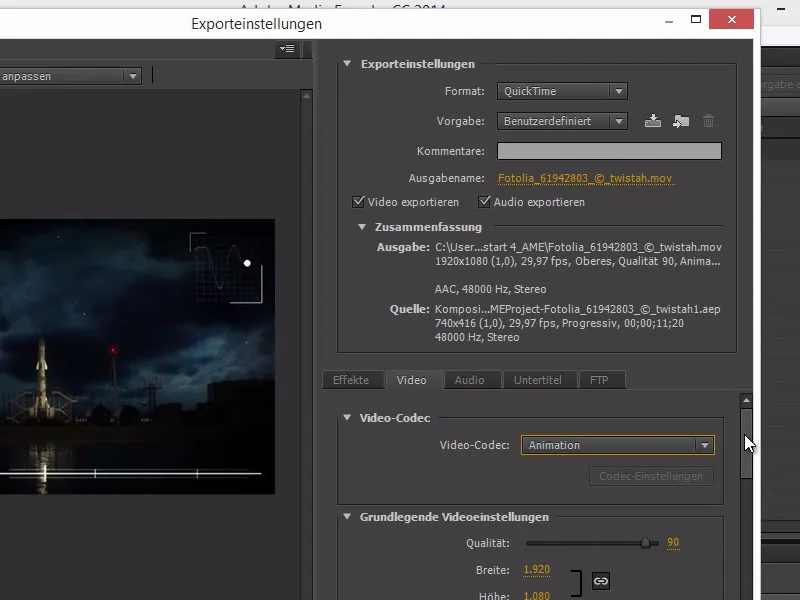 Tips og triks for arbeidsflyten i After Effects: Rendre i Media Encoder.