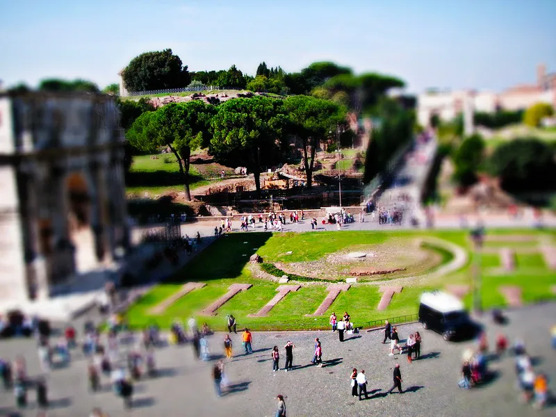 Tilt-Shift-Effekt auf Fotos anwenden