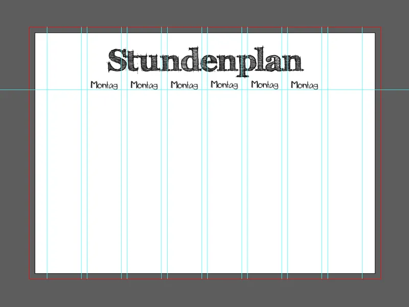 Membuat jadwal pelajaran di Illustrator