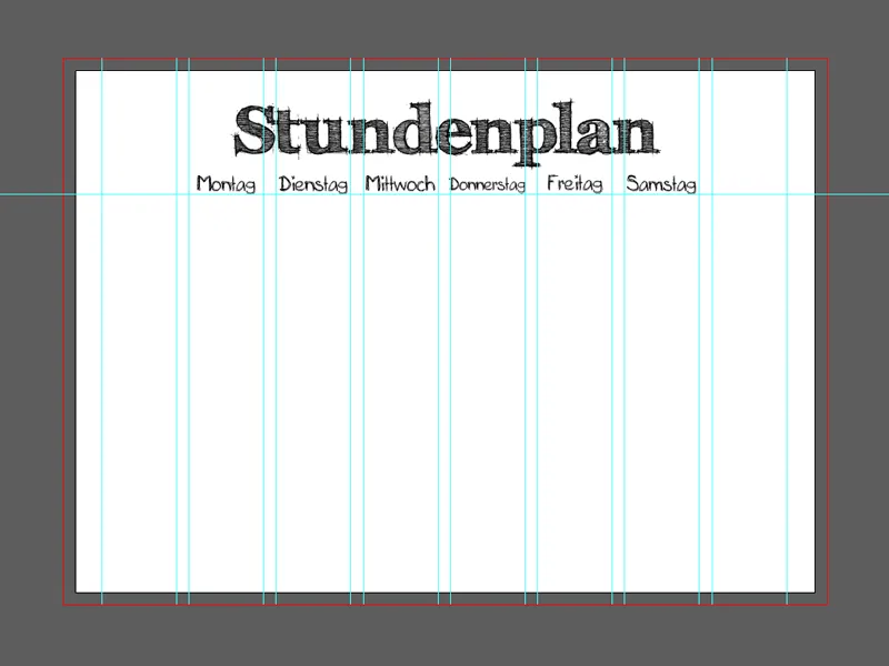 Membuat jadwal pelajaran di Illustrator