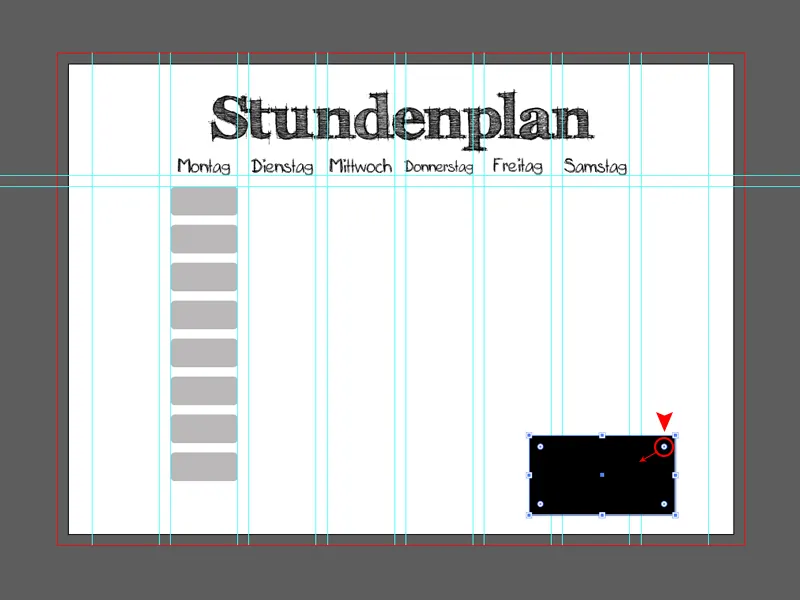 Rooster maken in Illustrator