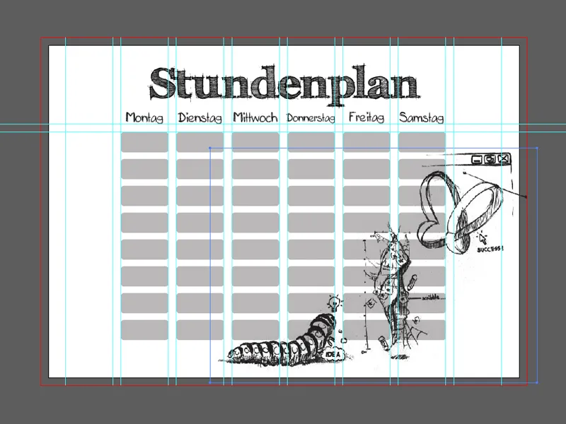 Buat jadwal pelajaran di Illustrator