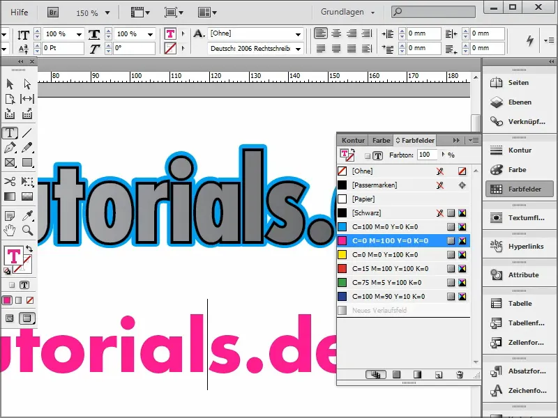 Astuces et conseils pour Adobe InDesign : Contour double sur des textes tout en restant modifiable à tout moment