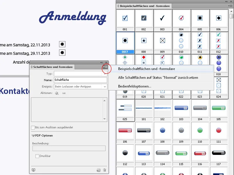 Interaktive Formulare erstellen in InDesign