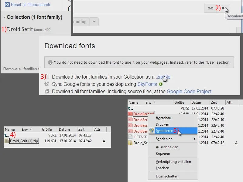 Utiliser des polices Google Webfonts dans InDesign.