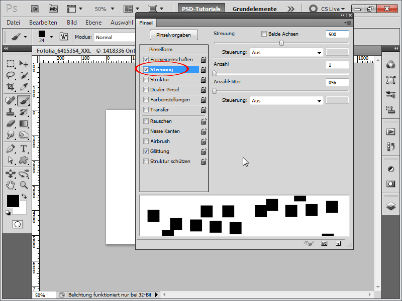 Explodierende Fragmente aus einem Foto