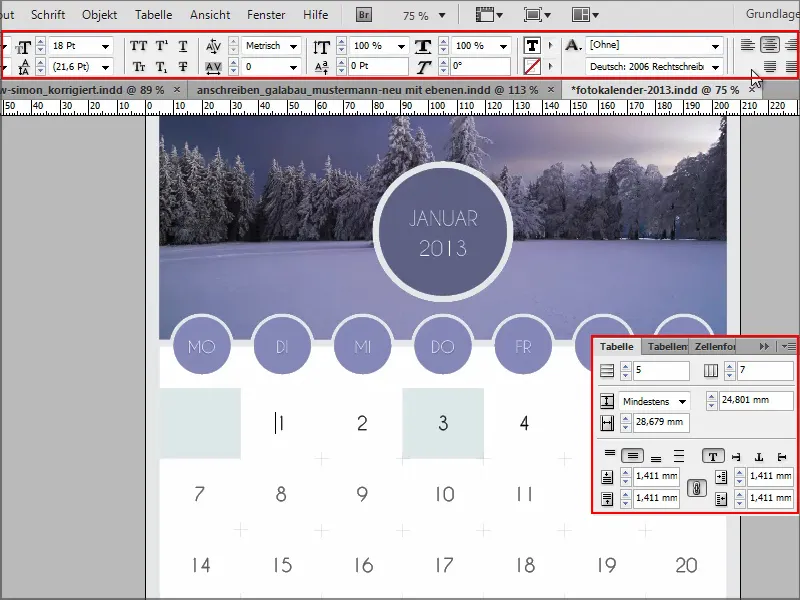 Tips & trucs voor Adobe InDesign: tabellen en hun cellen snel bewerken.