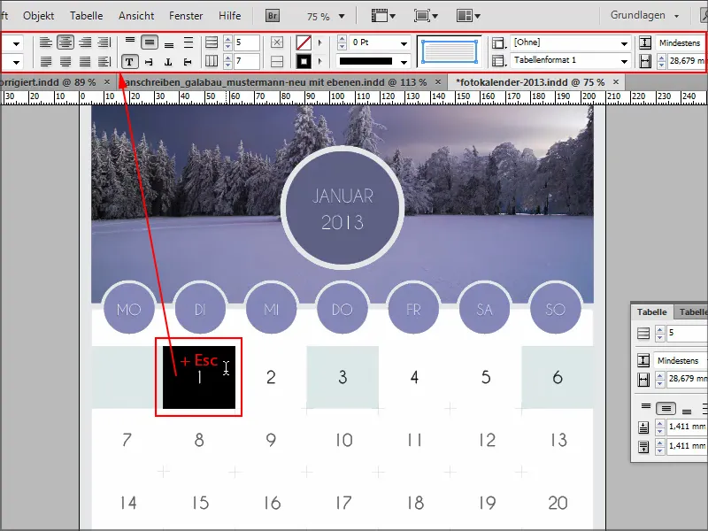 Tips & tricks voor Adobe InDesign: tabellen en hun cellen snel bewerken.