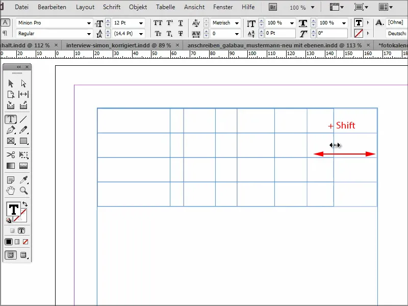 Tipy a triky k programu Adobe InDesign: Rychlé úpravy tabulek a jejich buněk.