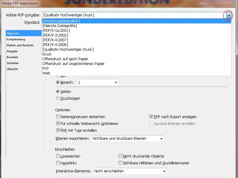 PDF-Export in InDesign