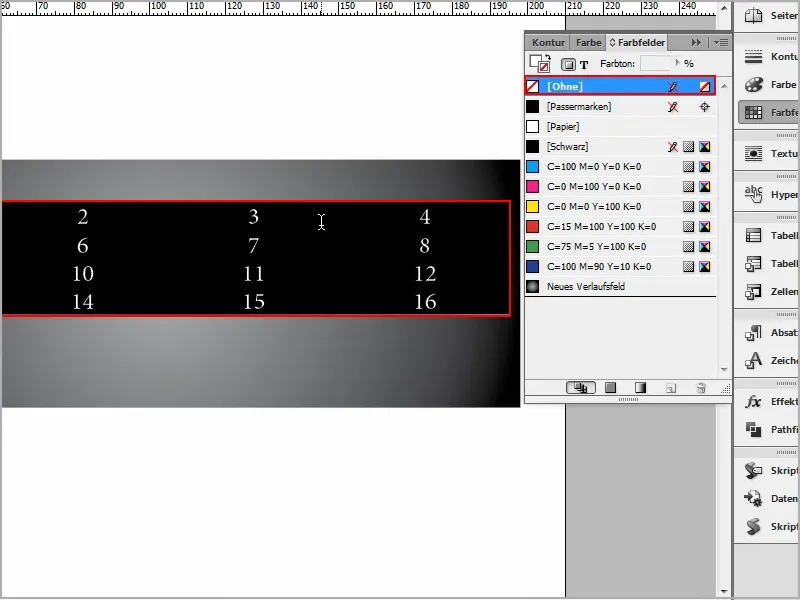 Astuces et conseils pour Adobe InDesign : création de contours transparents dans les tableaux