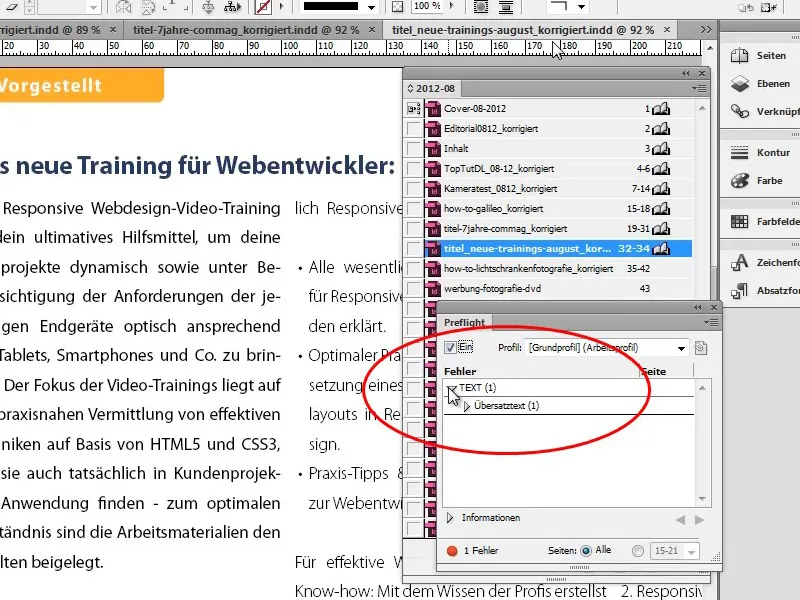 Magazin in Adobe InDesign erstellen - Das Commag - Teil 01