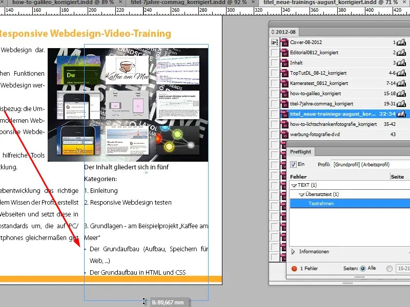 Ustvari revijo v programu Adobe InDesign - Revija Commag - Del 01