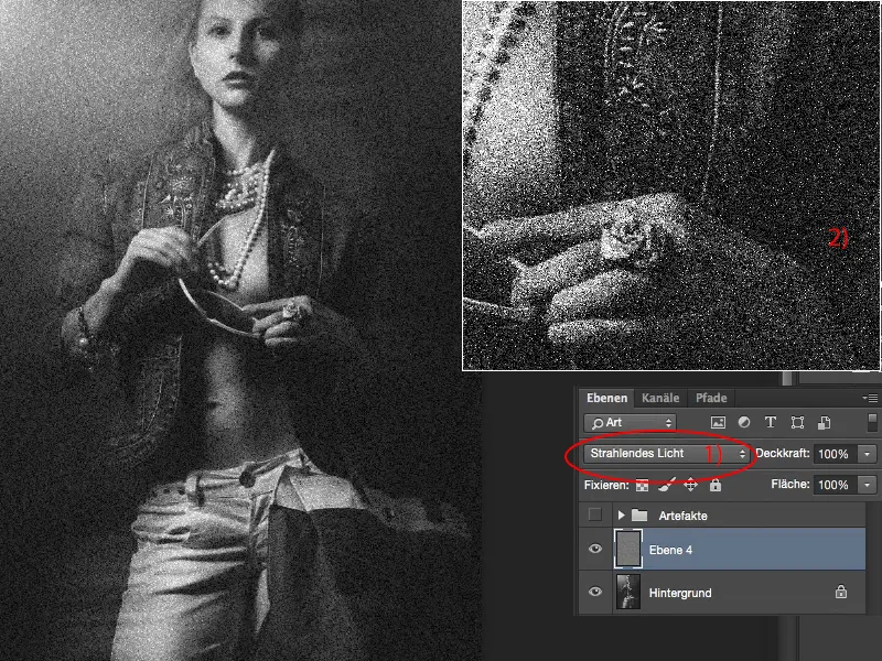 Wygląd i style za pomocą Photoshopa - efekt głębi poprzez artefakty