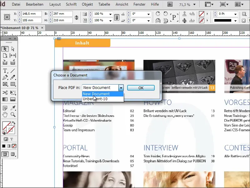 Astuces et conseils pour Adobe InDesign : Importer des PDFs multi-pages