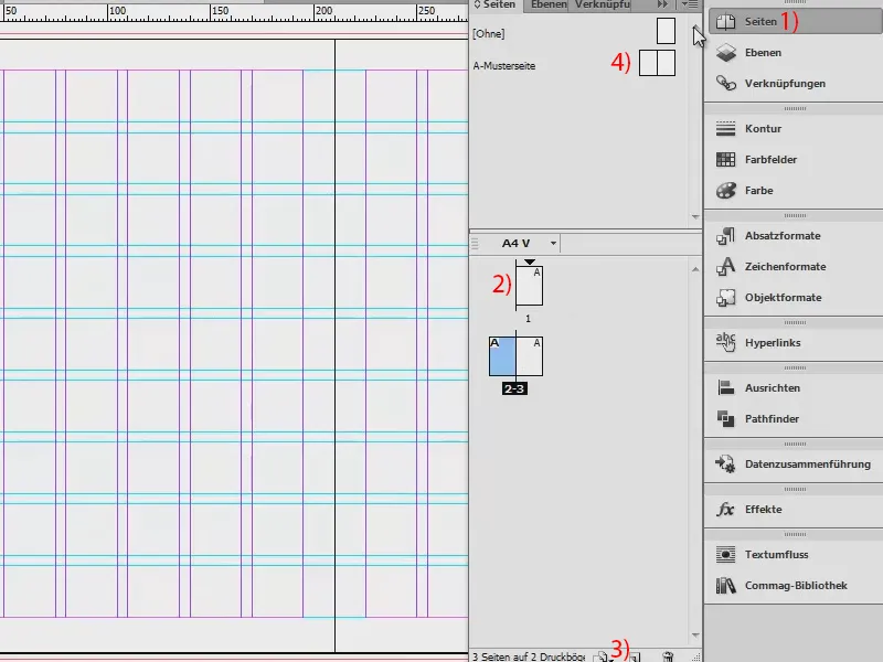 Desenvolver grades de layout no InDesign.