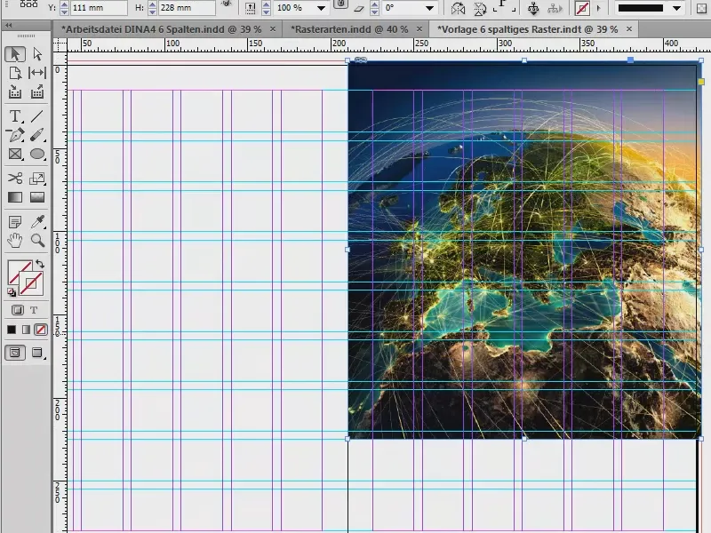 Desenvolver grade de layout no InDesign.