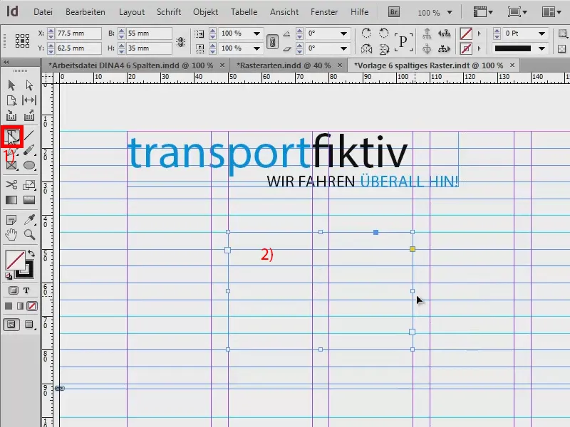 Desenvolver grades de layout no InDesign.