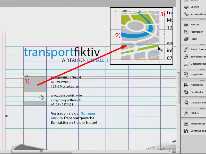 Suunnittelurasterin luominen InDesign-ohjelmassa