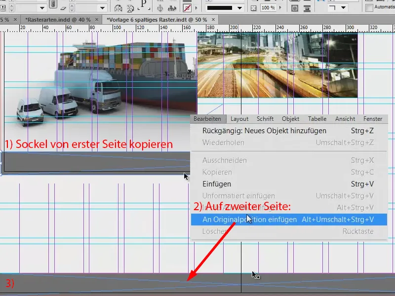 Desenvolver grelha de layout no InDesign.