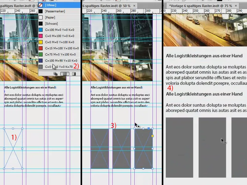 Desenvolver grade de layout no InDesign