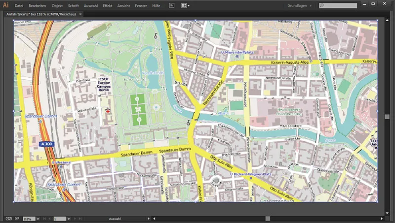 Cartography (drawing route maps) with Illustrator - Part 1