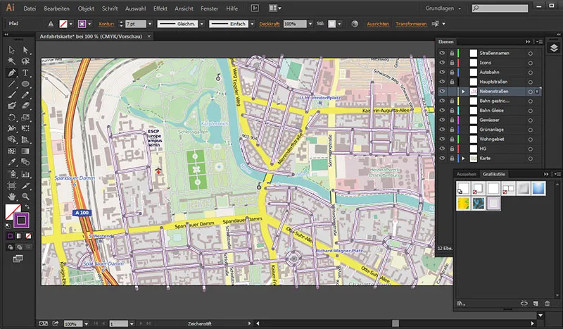 Cartography (drawing location maps) with Illustrator - Part 1