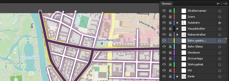 Cartography (Drawing directions maps) with Illustrator - Part 2