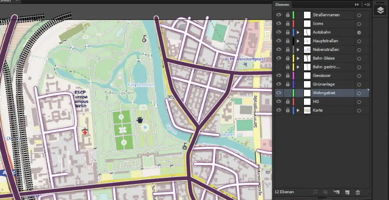 Cartography (Drawing directions maps) with Illustrator - Part 3