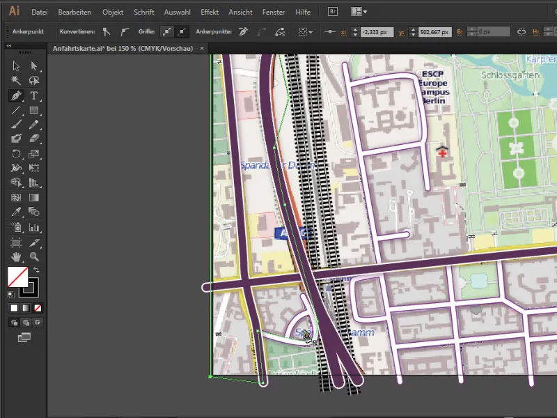 Kartografie (Anfahrtskarten zeichnen) mit Illustrator - Teil 3