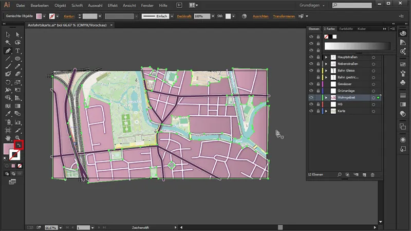 Cartography (creating directions maps) with Illustrator - Part 3