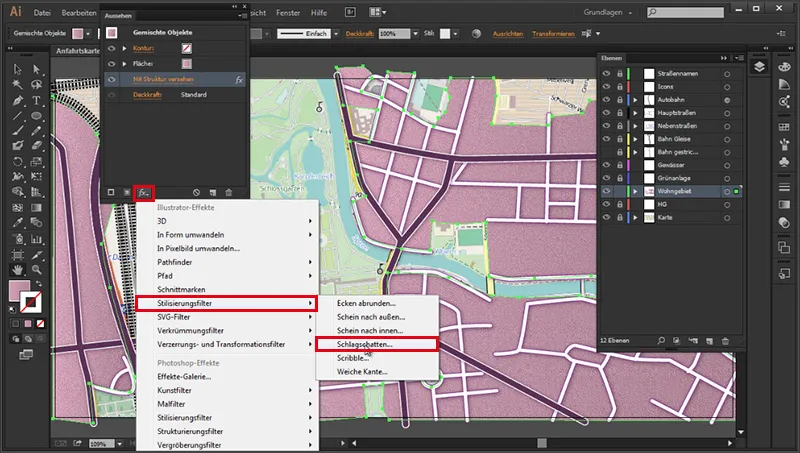 Cartography (designing directions maps) with Illustrator - Part 3