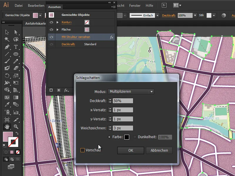 Cartography (drawing directions maps) with Illustrator - Part 3