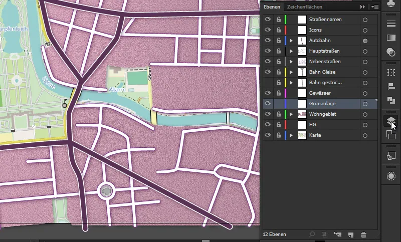 Cartography (creating route maps) with Illustrator - Part 4