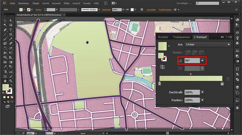 Cartography (drawing route maps) with Illustrator - Part 4