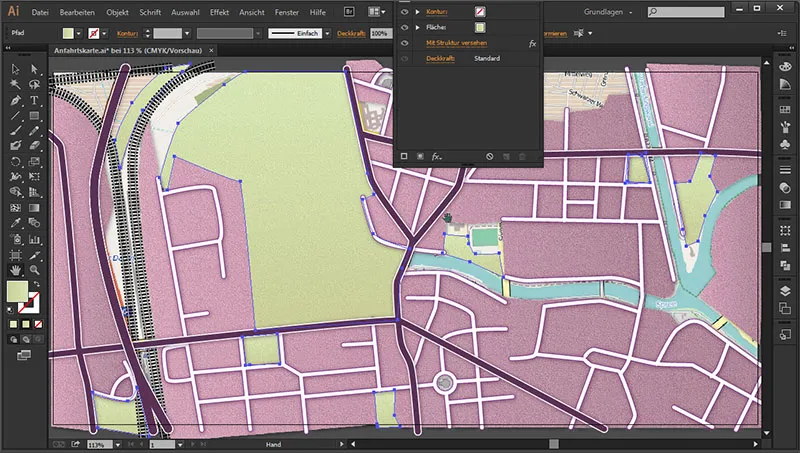 Cartography (Creating Directions Maps) with Illustrator - Part 4