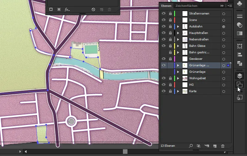 Cartography (creating route maps) with Illustrator - Part 4