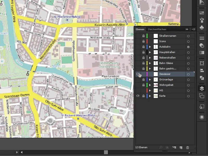 Cartography (drawing route maps) with Illustrator - Part 4