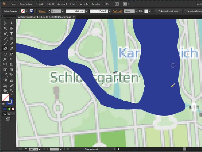 Cartography (drawing directional maps) with Illustrator - Part 4