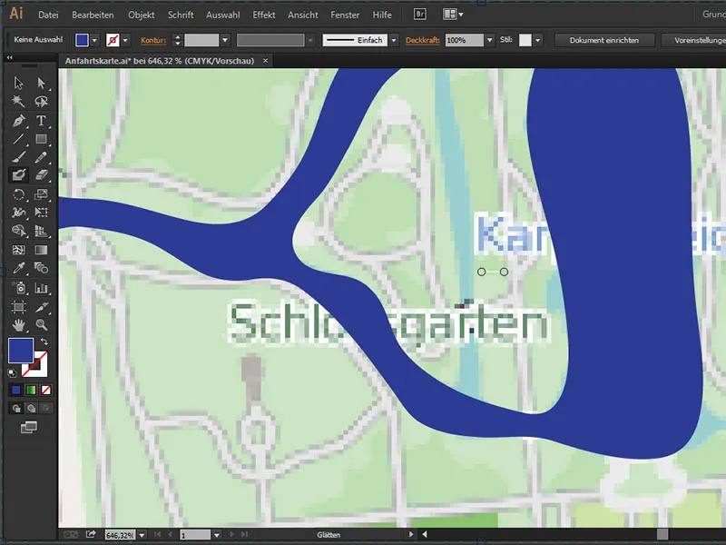 Cartography (drawing directions maps) with Illustrator - Part 4