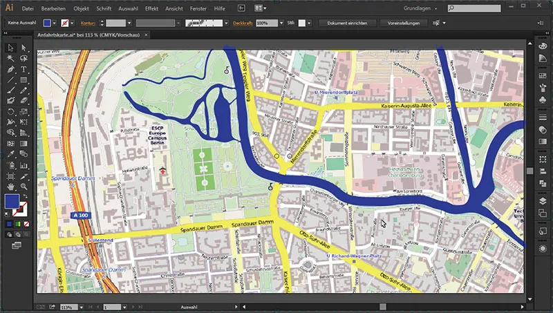 Cartography (creating route maps) with Illustrator - Part 4