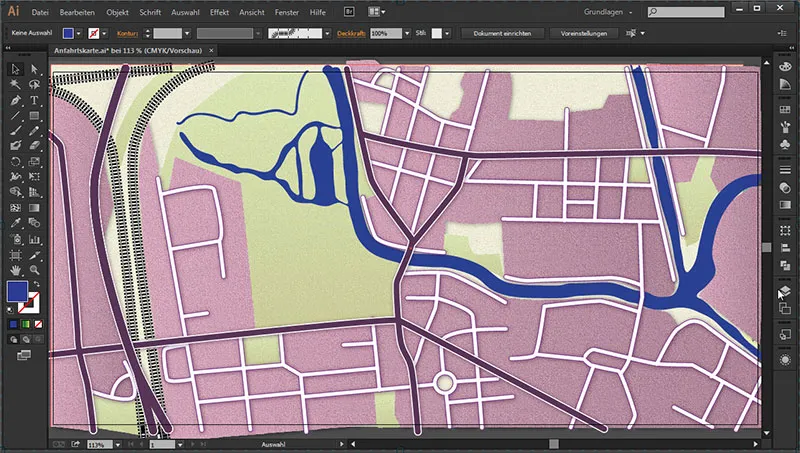 Cartography (Drawing route maps) with Illustrator - Part 4