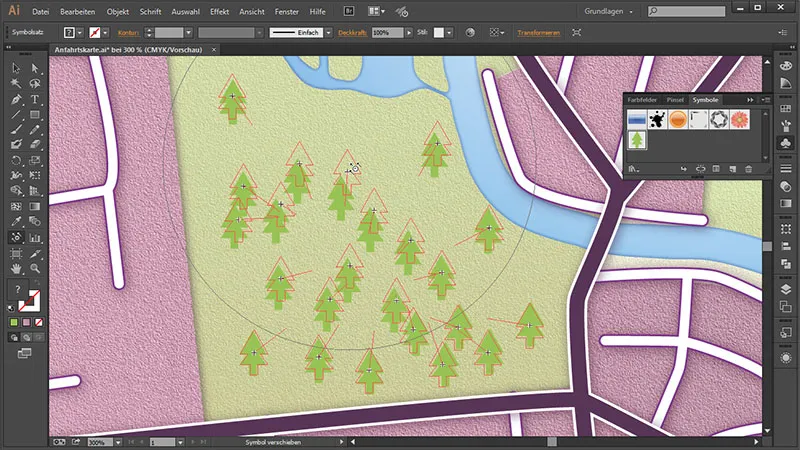 Cartography (drawing directions maps) with Illustrator - Part 5