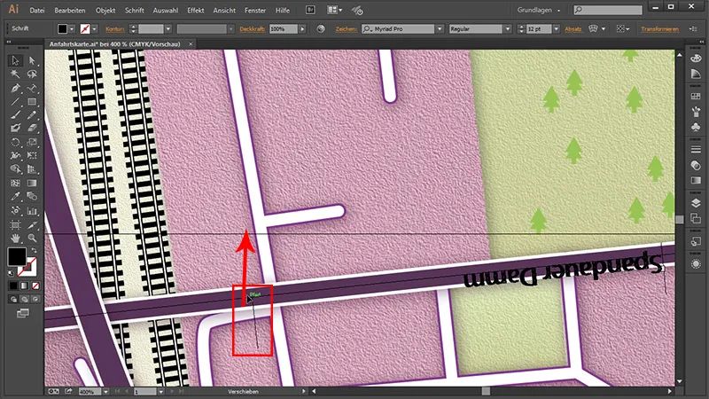 Cartography (drawing directions maps) with Illustrator - Part 5