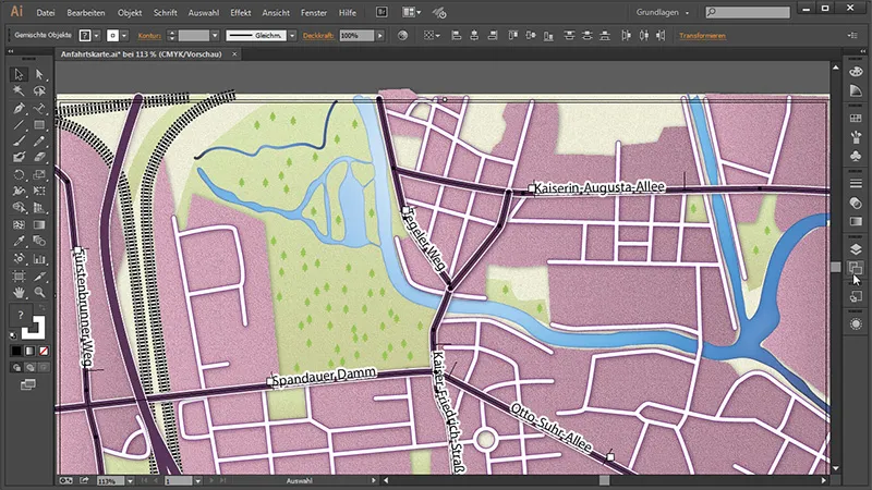 Cartografia (disegno di mappe stradali) con Illustrator - Parte 5